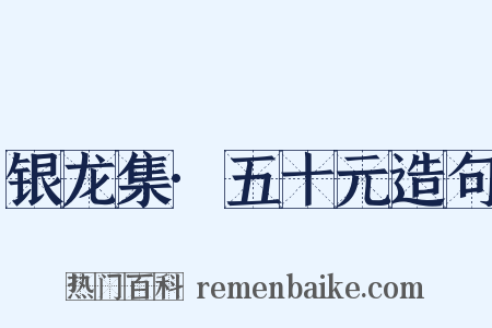 银龙集·五十元造句是什么意思的图片